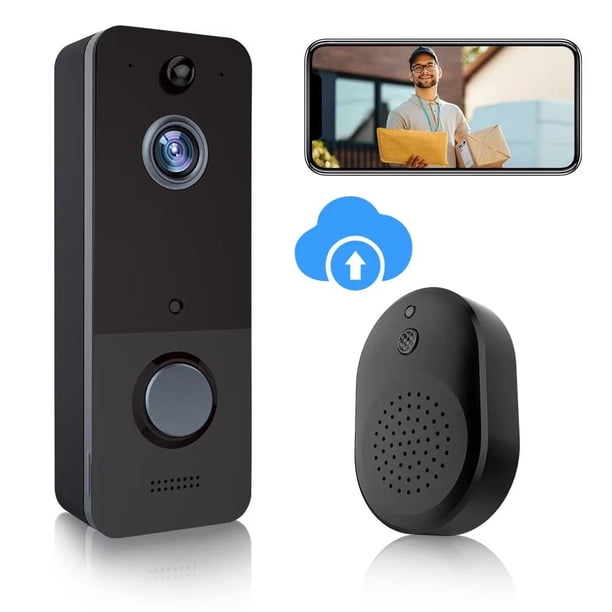 Blink Video Doorbell YONGSHENG Audio bidireccional Video HD Alertas de movimiento Negro