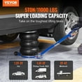 thumbnail image 4 of VEVOR Air Jack  5 Ton/11000 lbs Triple Bag Air Jack  Airbag Jack with Six Steel Pipes  Lift up to 18.5 inch/470 mm  3-5 s Fast Lifting Pneumatic Jack  with Adjustable Handle for Car  Gara, 4 of 5