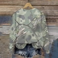 thumbnail image 5 of Womens Long Sleeve Shirts 2026 Fashion Country Camo Maple Graphic Shirt Casual Oversized Crewneck Pullover Tops, 5 of 9