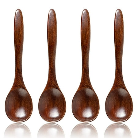 

Paraugas Wooden Soup Spoons Set for Mixing Stirring Handmade Tablespoon Dining Spoons for Coffee Honey Tea ect