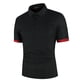 thumbnail image 3 of Hombres Polo Hombres Camisa de manga corta Polo Contraste Color Polo Nueva ropa Verano Streetwear Casual Moda Hombres Topsdark gris negroAsia 5XL 110-120 KG, 3 of 3