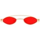 thumbnail image 2 of Gafas de sol ovaladas Zulema para mujer de moda Marco dorado rojo claro, 2 of 6