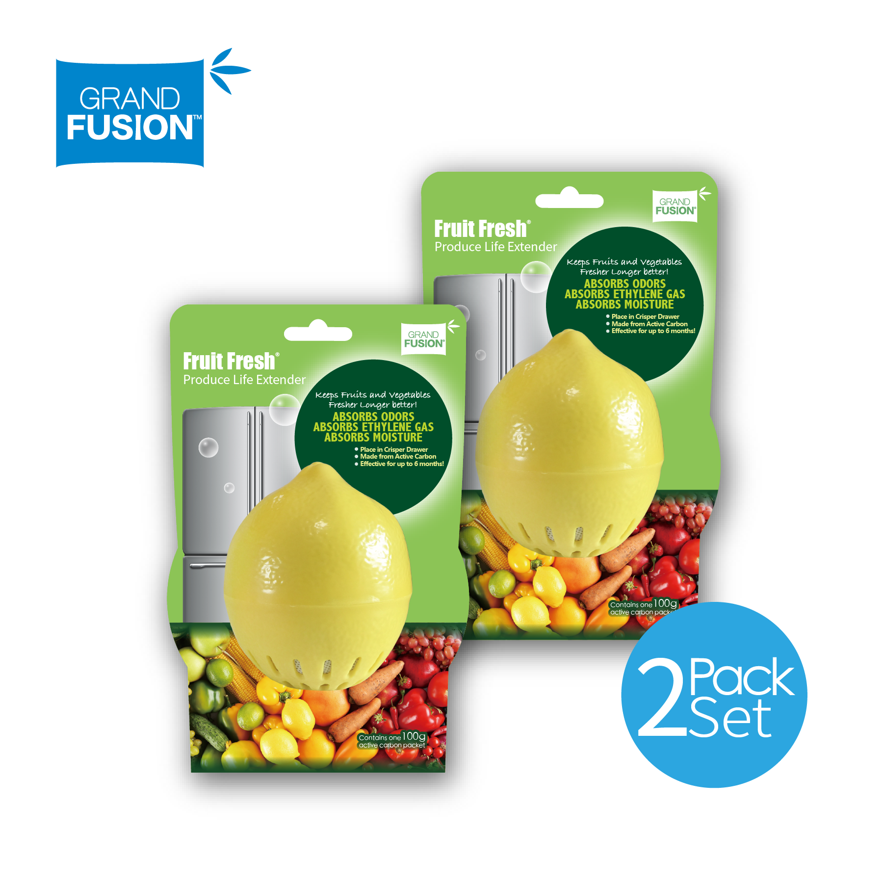 Fruit Fresh® Produce Life Extender 2 Pack Set