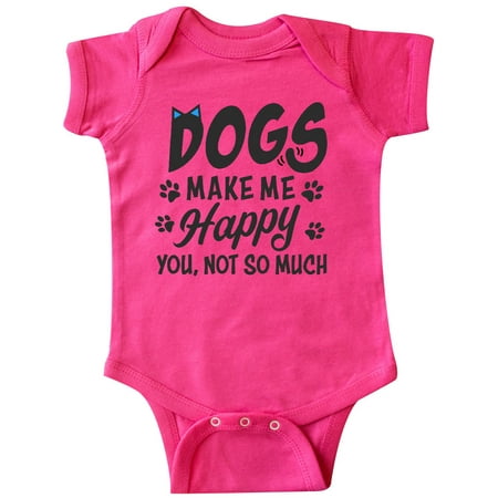 

Inktastic Dogs Make Me Happy. You Not So Much Gift Baby Boy or Baby Girl Bodysuit