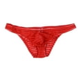 thumbnail image 1 of Sunisery Men's Underpants Low-rise Thong T-back G-string Mesh Sheer Underwear, 1 of 8