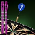 thumbnail image 2 of EeaseCA 20PCS Standard 2BA Screw Thread Dart Shafts Aluminium Alloy Darts Accessories Metal Stems Alloy Pole Rod with 20PCS Rings (Purple), 2 of 7