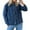 Navy blue, variant on Womens Jean Jacket Tie Front Denim Shacket Tops Fall Fashion Long Sleeve Shirts Coat with Pockets