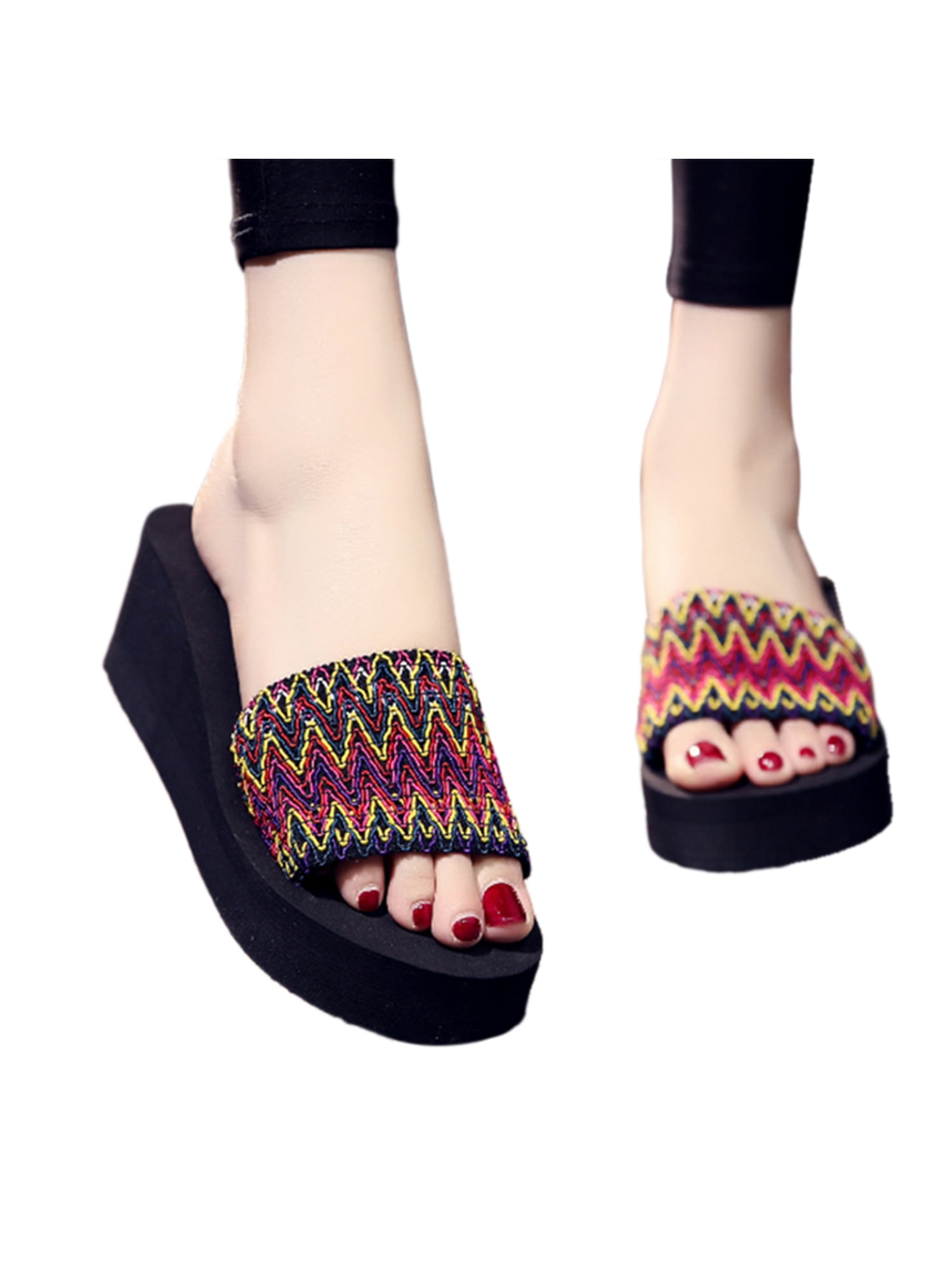 backless platform sandals