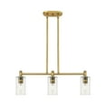 thumbnail image 4 of 434-3I-SN-G434-7WH-Innovations Lighting-Crown Point - 3 Light Island In Industrial Style-9.88 Inches Tall and 30.5 Inches Wide-Satin Nickel, 4 of 5