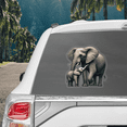 thumbnail image 3 of Lotusprinthandmade Elephant Mom and Kid Family Transparent Vinyl Decal 4 Sizes (6x9 Inches), Jesus Decal, 3 of 5