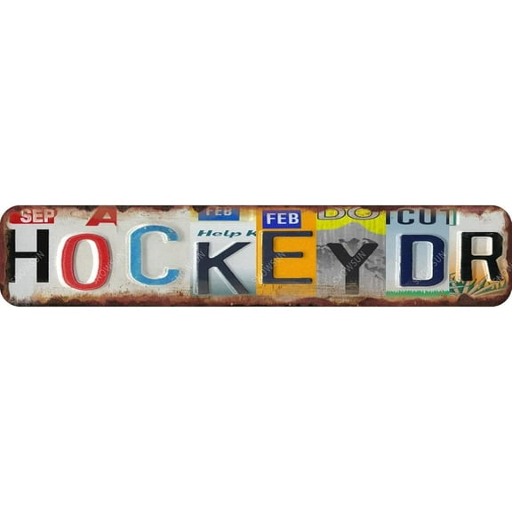 Hockey Dr Metal Tin Sign For Home Office Living Room Bar Cafe Restaurant Club Wall Decor 4x16 Inches