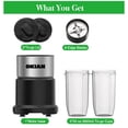 thumbnail image 4 of Personal Blender for Shakes and Smoothies, 2 Large 20oz Cups Included, Blends Ice, Portable Nutritional Blender, 800Watt Peak Blending, 4 of 7
