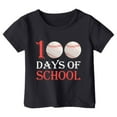 thumbnail image 1 of Icvfdpl T-Shirts Filles Rentrée Scolaire, Imprimé Garçon Col Rond Manches Courtes T-Shirt Haut Confortable Quotidien 12-13 Ans, 1 of 4