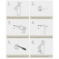 thumbnail image 4 of Stainless Steel Wall Mounted Soap Dispenser Pump Bottle Bathroom Accessories, 4 of 7