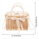 thumbnail image 3 of Bolso de mano de perla tejido tejido tejido de cuerpo cruzado Bag Pearl Tote bolso Bambú tejido para mujeres, 3 of 5