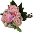 thumbnail image 4 of Ramo de peonías TUNC flores de seda artificial 32 cm 9 flores rosa claro, 4 of 5