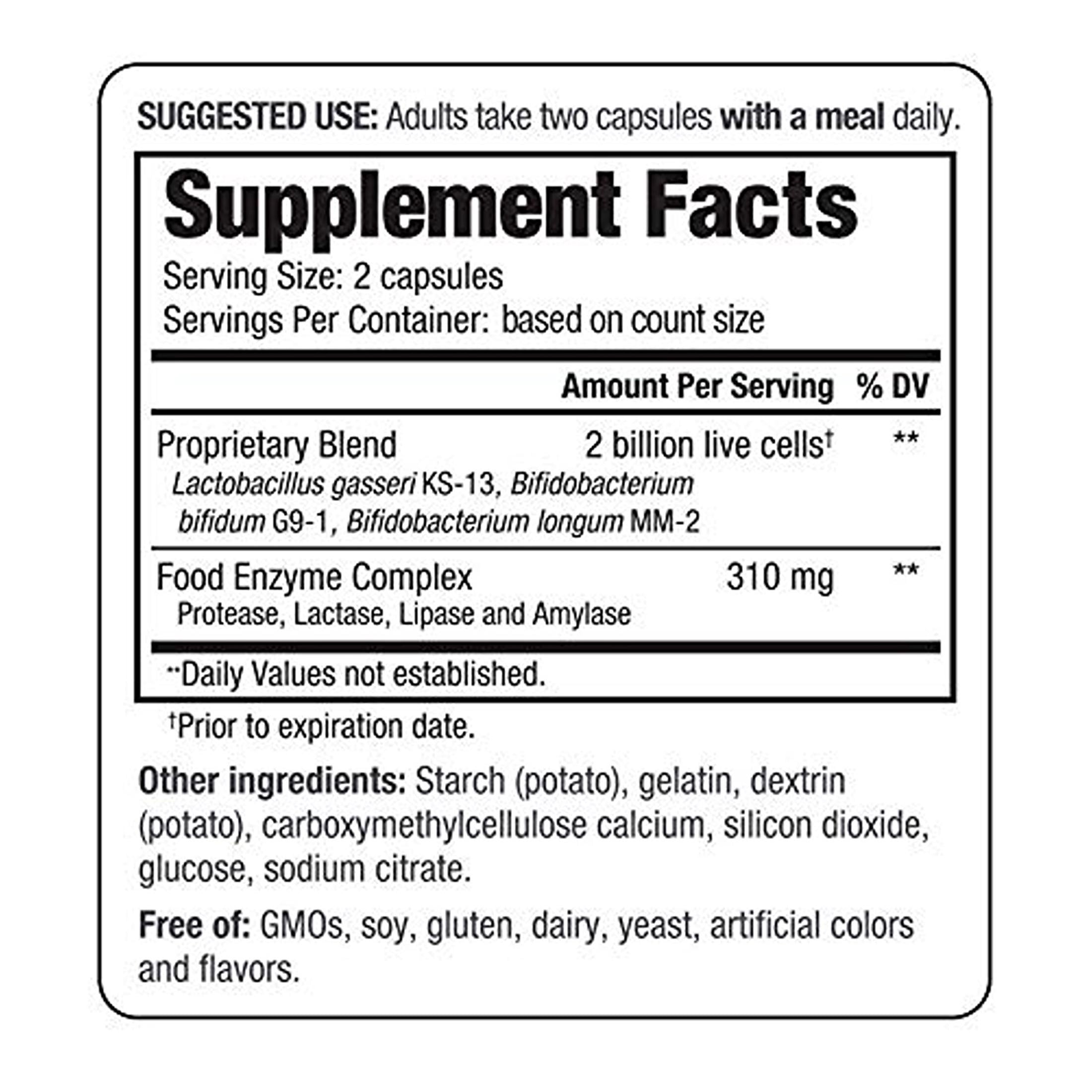 Kyo-Dophilus Enzymes+ Probiotic, Nutrient digestion and gut health, 120 Capsules