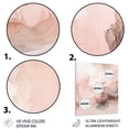 thumbnail image 3 of Designart "Delicate Marble Pink Abstract I" Abstract Metal Wall Art Prints, 3 of 5