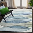 thumbnail image 2 of SAFAVIEH Hollywood Dalia Abstract Area Rug, Ivory/Blue/Green, 3' x 3' Square, 2 of 7