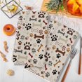 thumbnail image 3 of Dog Paw Kitchen Towels Set of 3, Vintage Farmhouse Dog Bones Love Heart Soft Microfiber Dish Towels, Absorbent Quick-Dry Washable Dishcloths for Kitchen Cleaning, Drying Dishes, 18x28 Inches, 3 of 9