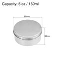 thumbnail image 2 of Uxcell 5oz 150ml Screw Top Lid Round Aluminum Cans Tin Containers 1 Pack, 2 of 6