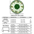 thumbnail image 5 of St Patricks Day Tablecloth 60 Inch, Shamrock Green Round Tablecloth, Holiday Shamrock and Gnomes Truck Kitchen St Patricks Day Decorations for Table,Party, 5 of 5