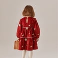 thumbnail image 5 of Esaierr Girls Embroidered Dress for Kids Toddler Spring Fall Lantern Sleeve Skirt Cotton Floral Princess Dress 4-7T, 5 of 9