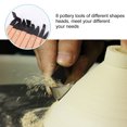 thumbnail image 2 of MasteelfCA 8 Pcs Outils de Poterie Couteaux de Sculpture en Acier Inoxydable Outils à Main, 2 of 8