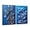 Blue, variant on CCWACPP 2 Piece Flower Canvas Wall Art White and Gold Wall Decor 3D Relief Floral Painting Prints Floral Butterfly Textured Artwork Abstract Home Decor Framed (11.00" x 14.00" x 2PCS)