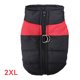 thumbnail image 4 of Billuyoard Chaqueta impermeable para cachorros de perro, ropa acolchada para mascotas, chaleco cálido de invierno, abrigo, ropa Ropa para mascotas rojo 2XL, 4 of 5