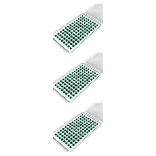Wweixi Grappe d'Herbe Artificielle Polyvalente Réaliste et Résine Durable Miniatures Gazon Statique Touffe Mini Herbe Touffe No.1 3Ensemble