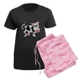 thumbnail image 5 of CafePress - Black And White Cow Pajamas - Women's Short Sleeve Print T-Shirt and Pants Dark Cotton Pajama Set, 5 of 7