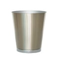 thumbnail image 3 of Better Homes & Gardens Two-Tone Metal Wastebasket, Silver, 3 of 6