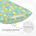 thumbnail image 3 of Lsque Yellow Lemon Pattern Pillow Case – Soft & Cozy Throw Pillow Cover, Hypoallergenic Cushion Case for Sleeping Women with Envelope Closure-16"x24", 3 of 6