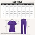 thumbnail image 5 of VIAOLI Women's Scrub Set - V-Neck Top & Elastic Waist Jogger Pants for Medical Nursing Uniform  with Multiple Pockets, S-XXL, 5 of 6