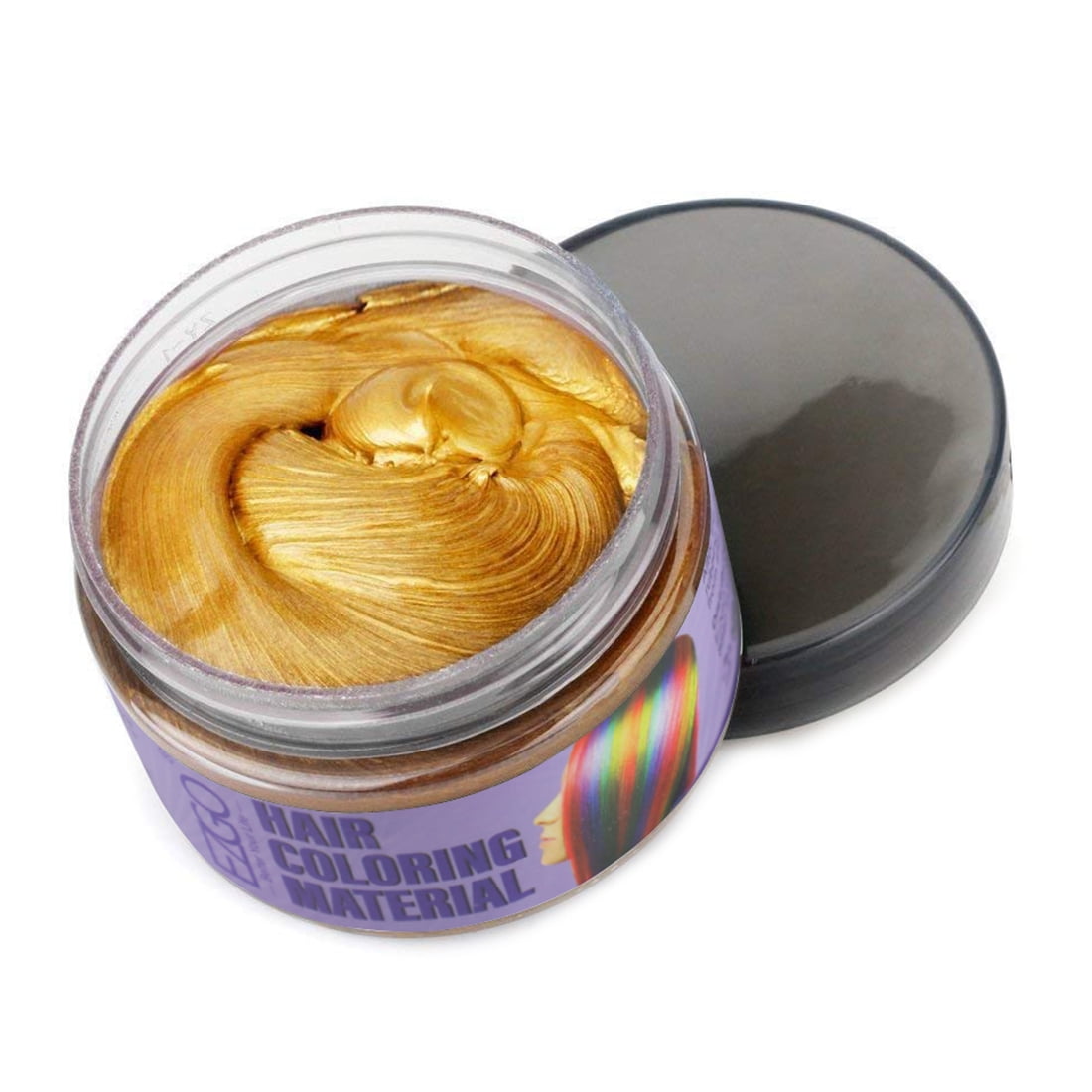 Ezgo Unisex Hair Color Wax Mud Dye Cream Temporary Modeling Hairstyling Washable Gold 120g