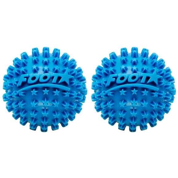 Masajeador de Pies Foot Star Azul Paquete de 2 con Bolas de Masaje y Rodillo para Alivio de Fascitis
