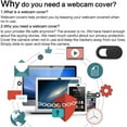 thumbnail image 2 of [8 Pack] Webcam Cover Slider for Privacy, 0.027in Ultra Thin Design Web Camera Cover Slide for MacBook, iPad, iPhone, Laptop, Desktop, PC, Tablet, Smartphone and More - (Black), 2 of 7