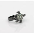 thumbnail image 3 of Sea Turtle Ring for Women Black Plated Setting Fire Opal Ginger Lyne Collection, 3 of 5