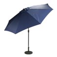 thumbnail image 3 of 9' Outdoor Patio Market Umbrella with Hand Crank and Tilt - Navy Blue, 3 of 6