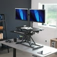 thumbnail image 3 of VIVO Black 32" Standing Desk Riser with Adjustable Dual 13" to 30" Monitor Mount, 3 of 9