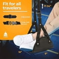 thumbnail image 3 of Airplane Travel Foot Rest Portable Travel Foot Hammock Adjustable Flying Foot Rest for Long Flight Bus Train Office Home, 3 of 5