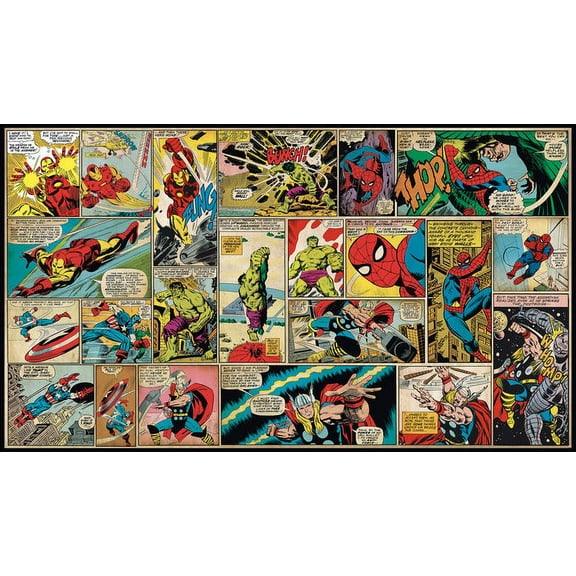 Marvel Comic Panel XL Spray and Stick Wallpaper Mural