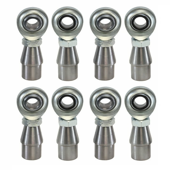 Hex Autoparts Economy 4 Link 1/2" x 1/2"-20 Rod End Kit Heim Joint Bungs .065" Wall