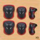 thumbnail image 3 of Equipo de protección Sunnimix 6Pcs Codo Muñequera Rodilleras Skate Ciclismo Rojo XS, 3 of 5