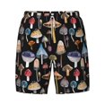 thumbnail image 5 of Rocae Mushrooms and Autumn Leaves for Men's Swim Trunks Quick Dry With Two Side Pockets and One Lined Patch PocketSmall, 5 of 9