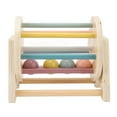 Wooden Rattle Rolling Drum Logic Thinking Hand Eye Coordination Safe