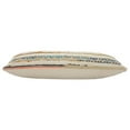 thumbnail image 5 of Ox Bay Nomad 14" x 36" Ivory/Rainbow Chevron Striped Cotton Adult Decorative Lumbar Throw Pillow Cover, 5 of 9