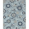 thumbnail image 2 of Well Woven Kings Court Charlotte Transitional Floral Flatweave Light Blue 7'10" x 9'10" Area Rug, 2 of 6