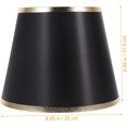 thumbnail image 5 of Pantalla de tela para escritorio, miniaccesorios negros, pantalla de lámpara de mesa auxiliar, pantallas de lámpara de tambor para lámparas de mesa, pantallas de lámpara para mesa, 5 of 5